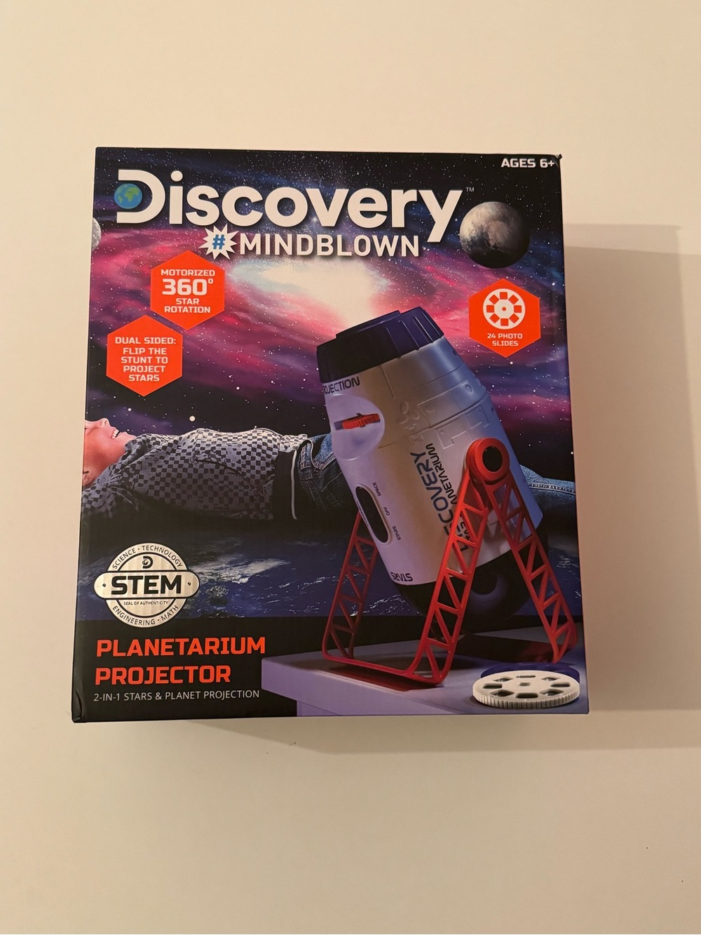 Discovery Mindblown Planetarium Projector - White & Red
